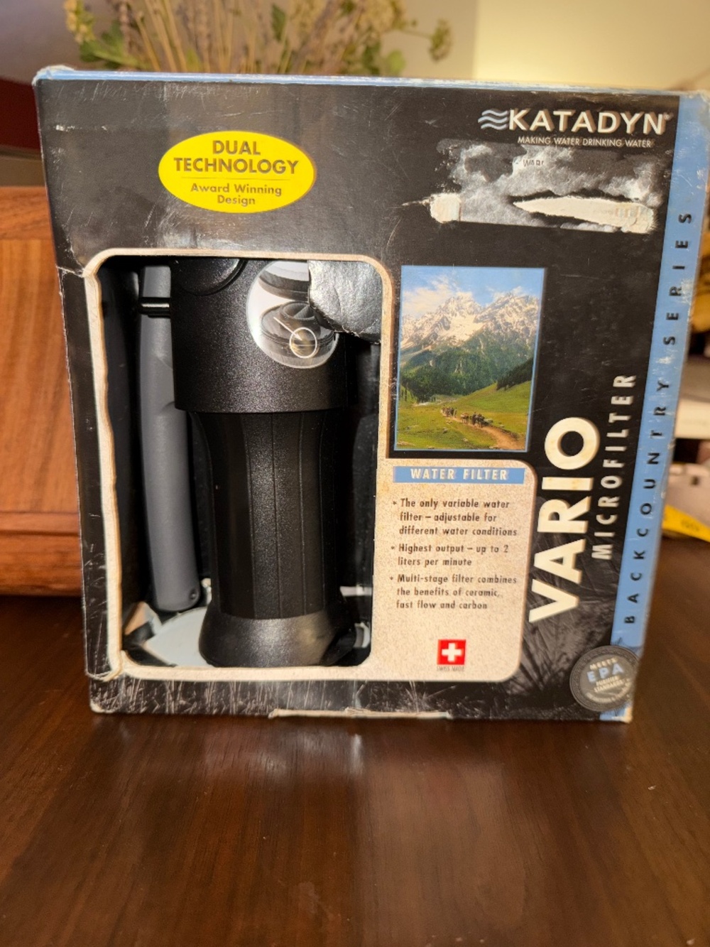 Katadyn Vario Water Filter Microfilter Open Box